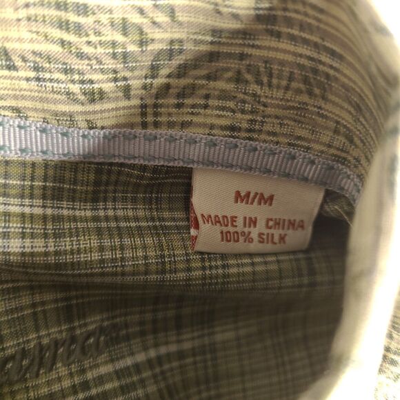 Tommy Bahama Shirt Mens Medium Green Striped Floral Long Sleeve Button Down‎ - Picture 4 of 16